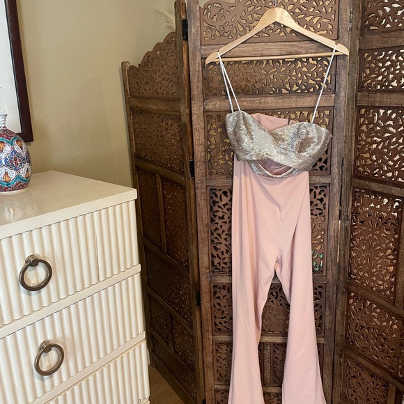 NEW Cushnie Cady Desert Rose Jumpsuit $2195 - Picture 9 of 14